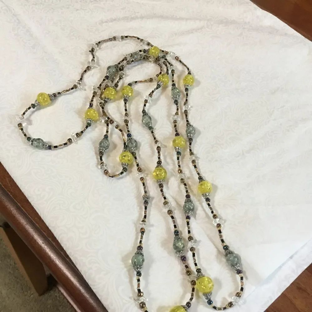 Set of 2 Long Beaded Necklaces - Picture 2 of 7